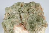 Green Cubic Fluorite Crystal Cluster - Morocco #180281-1